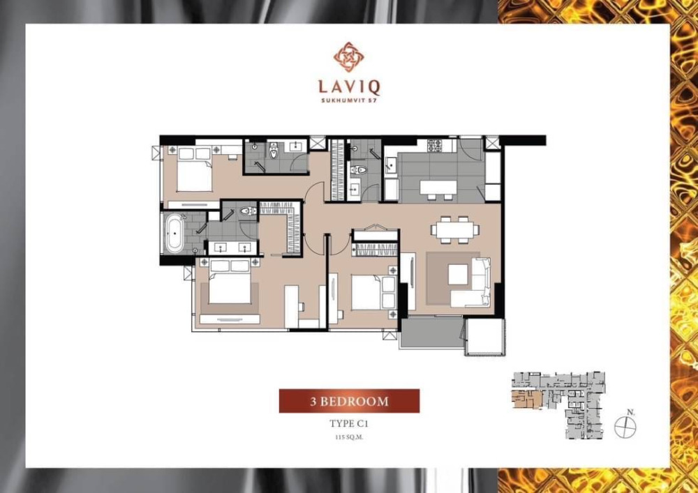 Laviq Sukhumvit 57: 3bed 3bath 116sqm. 34,000,000 Am: 0656199198