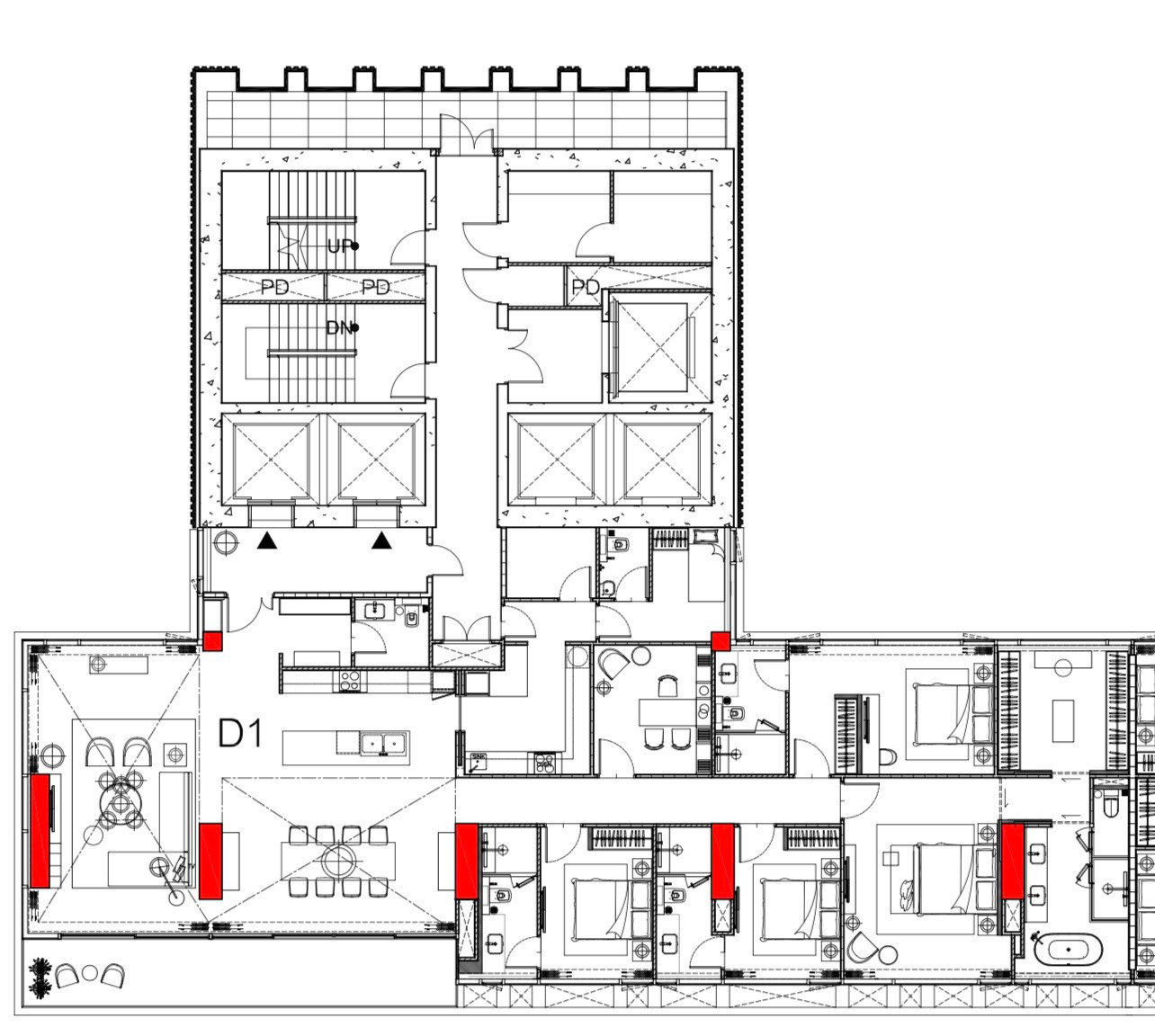 Dusit Residences: 291.31sqm 4+1bed 4.5bath 135,000,000 Double Volume Living corner unit Am: 0656199198